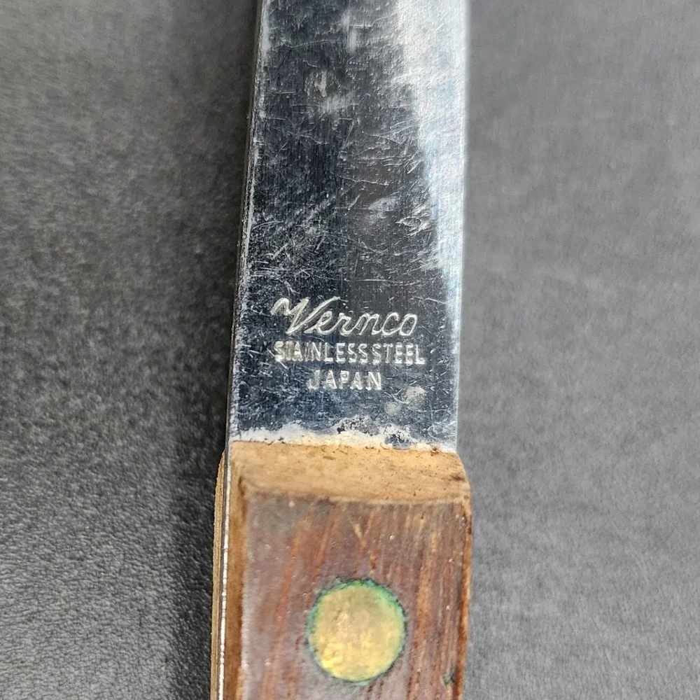 Vernco  Brown Wood Handle Stainless Steel Ladle Farmers Elevator Medford WI